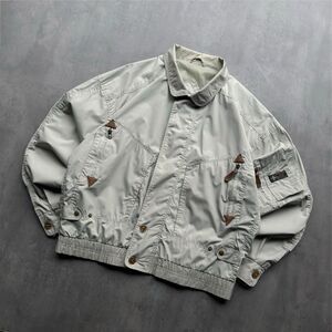 Vintage 90s Expressions Expedition Jacket Mens L Khaki Bomber Utility Coat